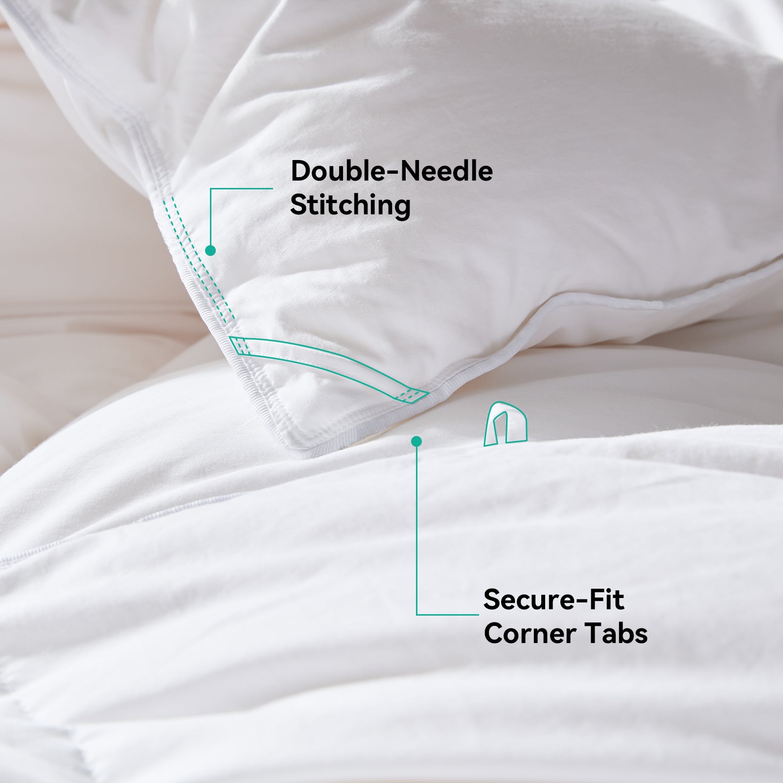 Three Goose Feather Down Fiber Comforter