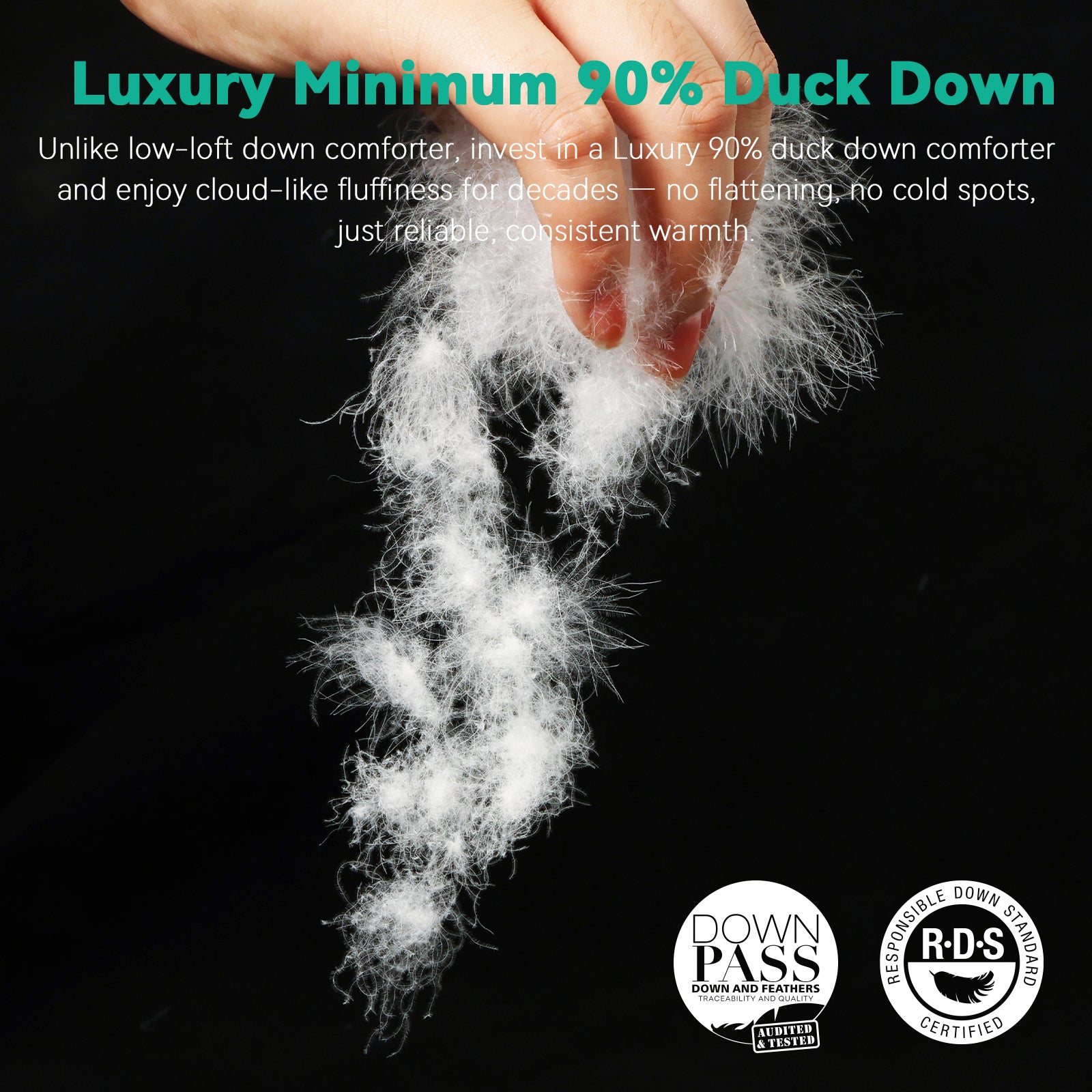 Three Geese Luxury 90% Duck Down Comforter