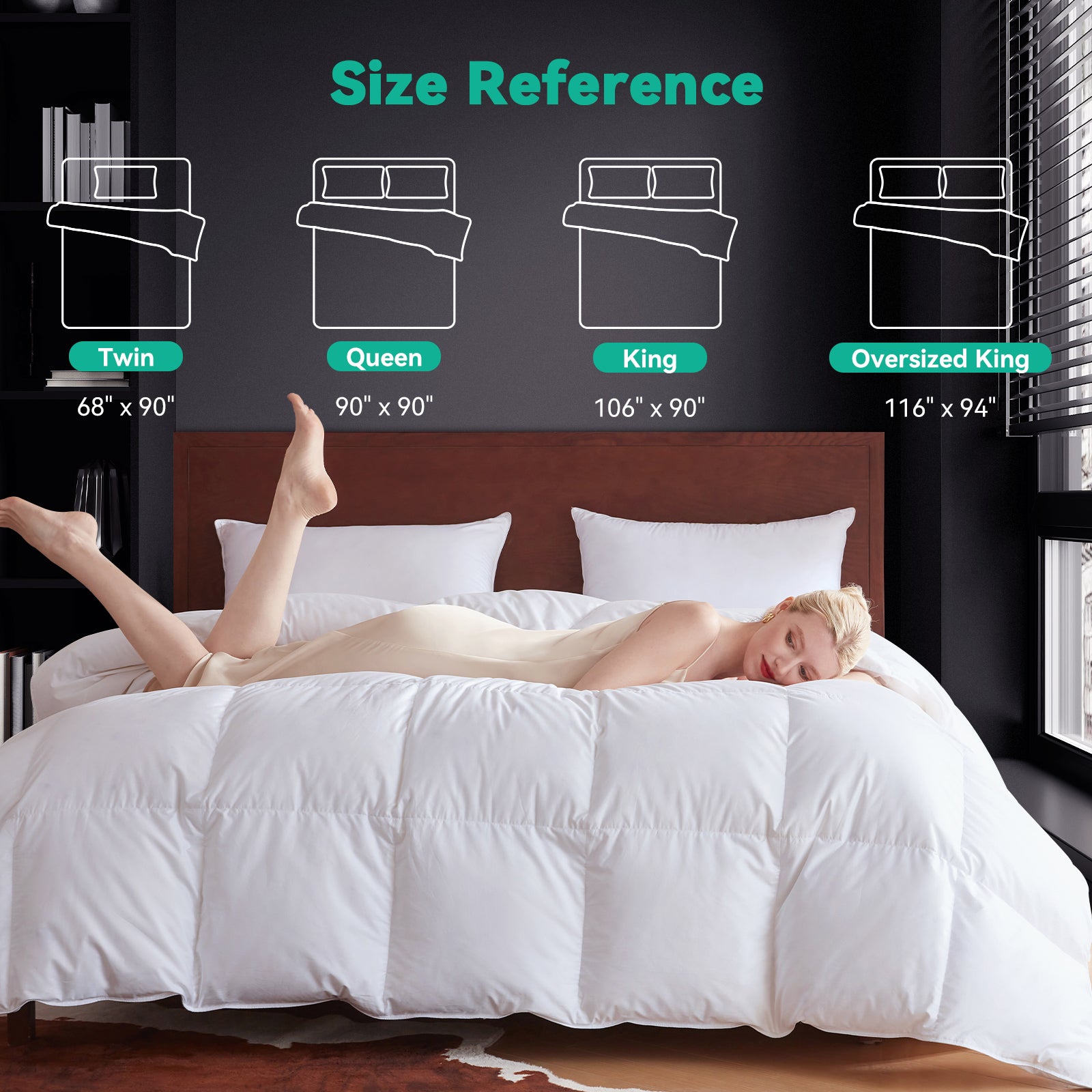 Three Geese Luxury 90% Duck Down Comforter