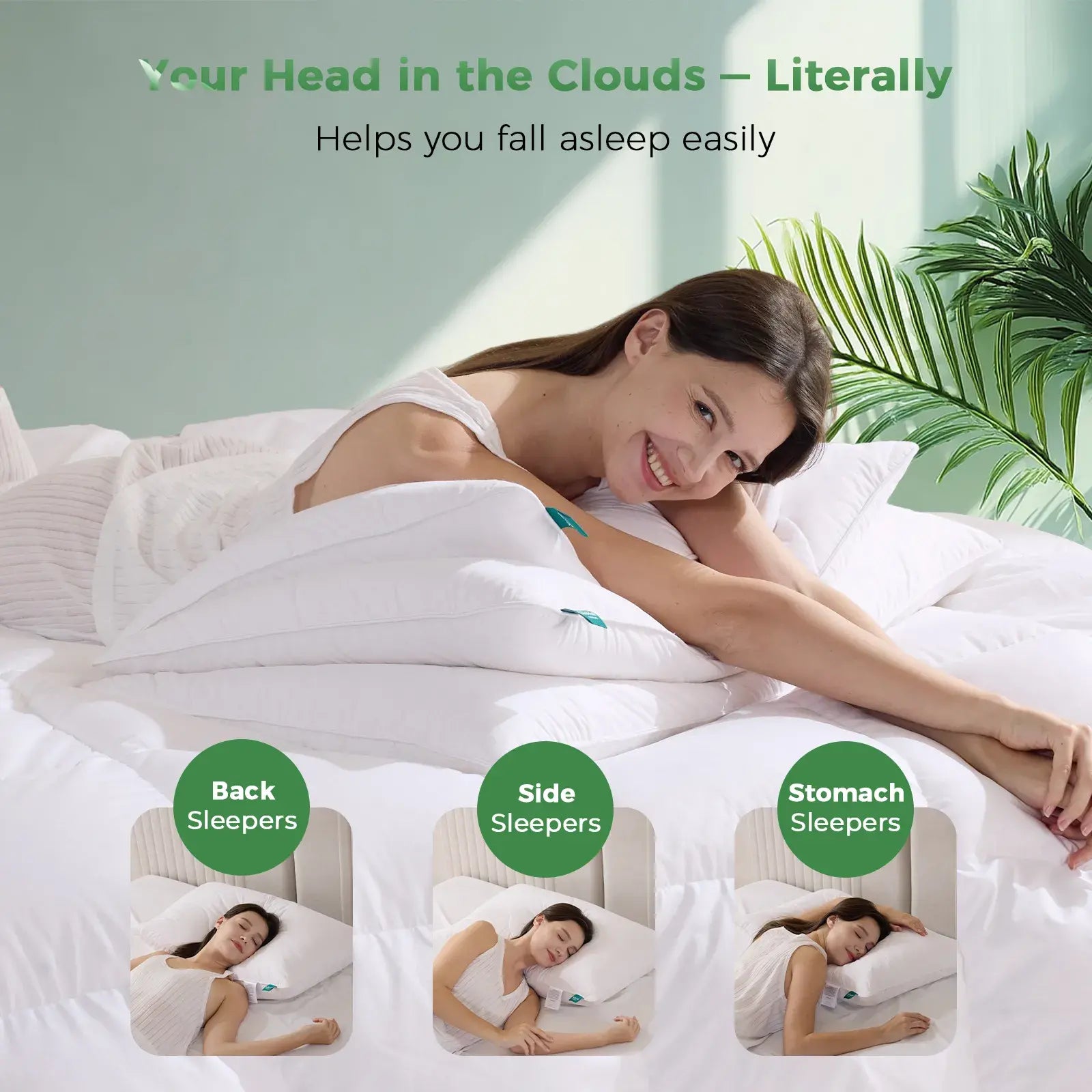 Three Geese Goose Feather Down Filled Pillow