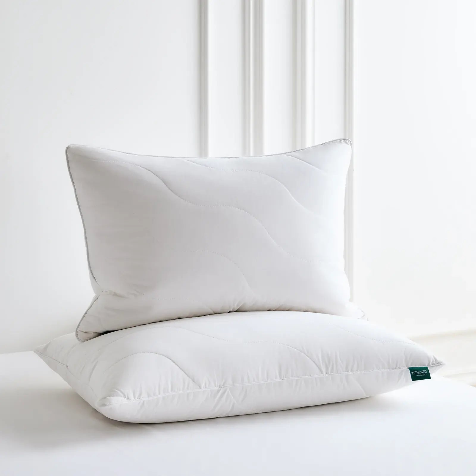 Three Geese Goose Feather Down Filled Pillow