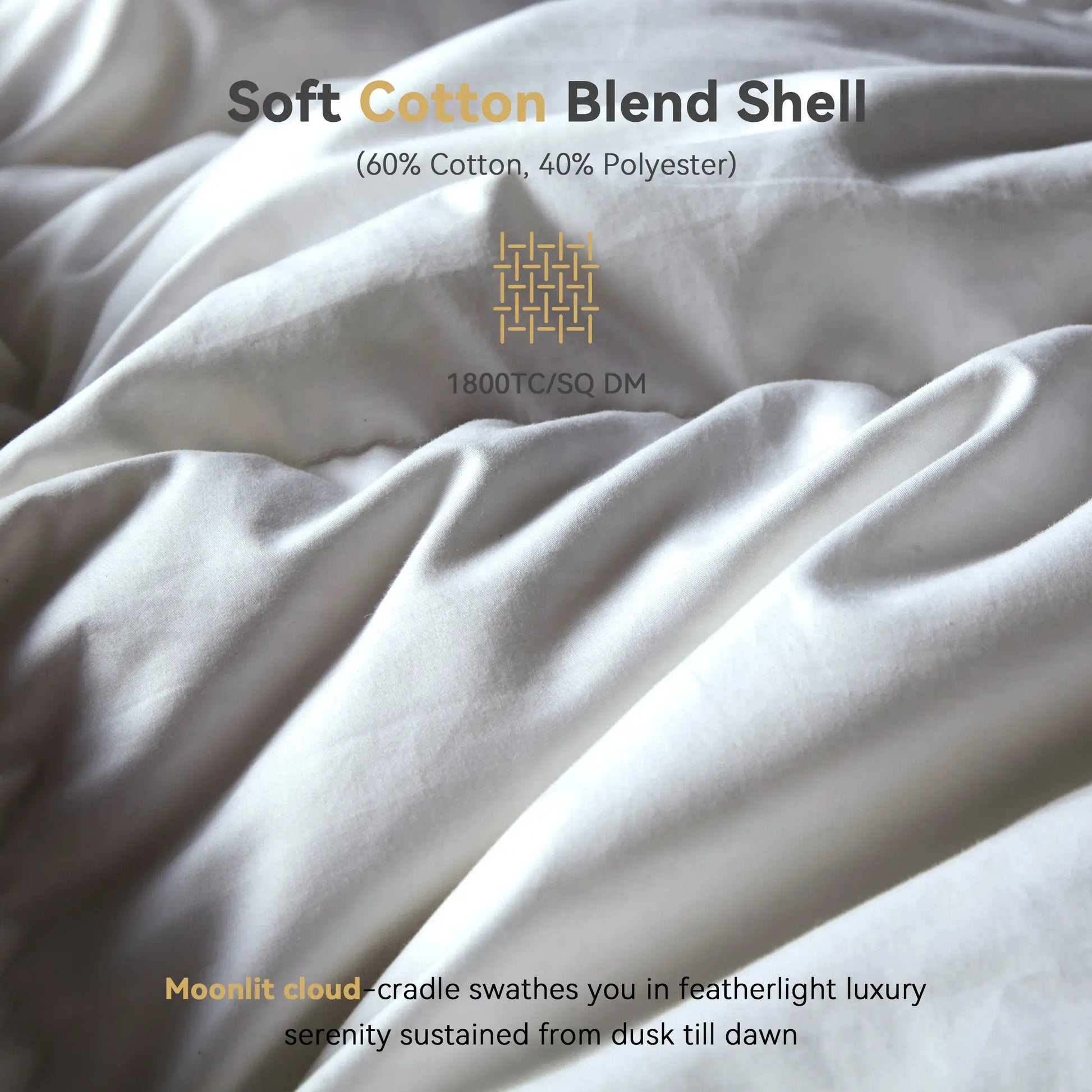 Luxury 3D Pinch Pleat Goose Down Comforter