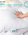 Goose Feather Quilted Pillow - Three Geese
